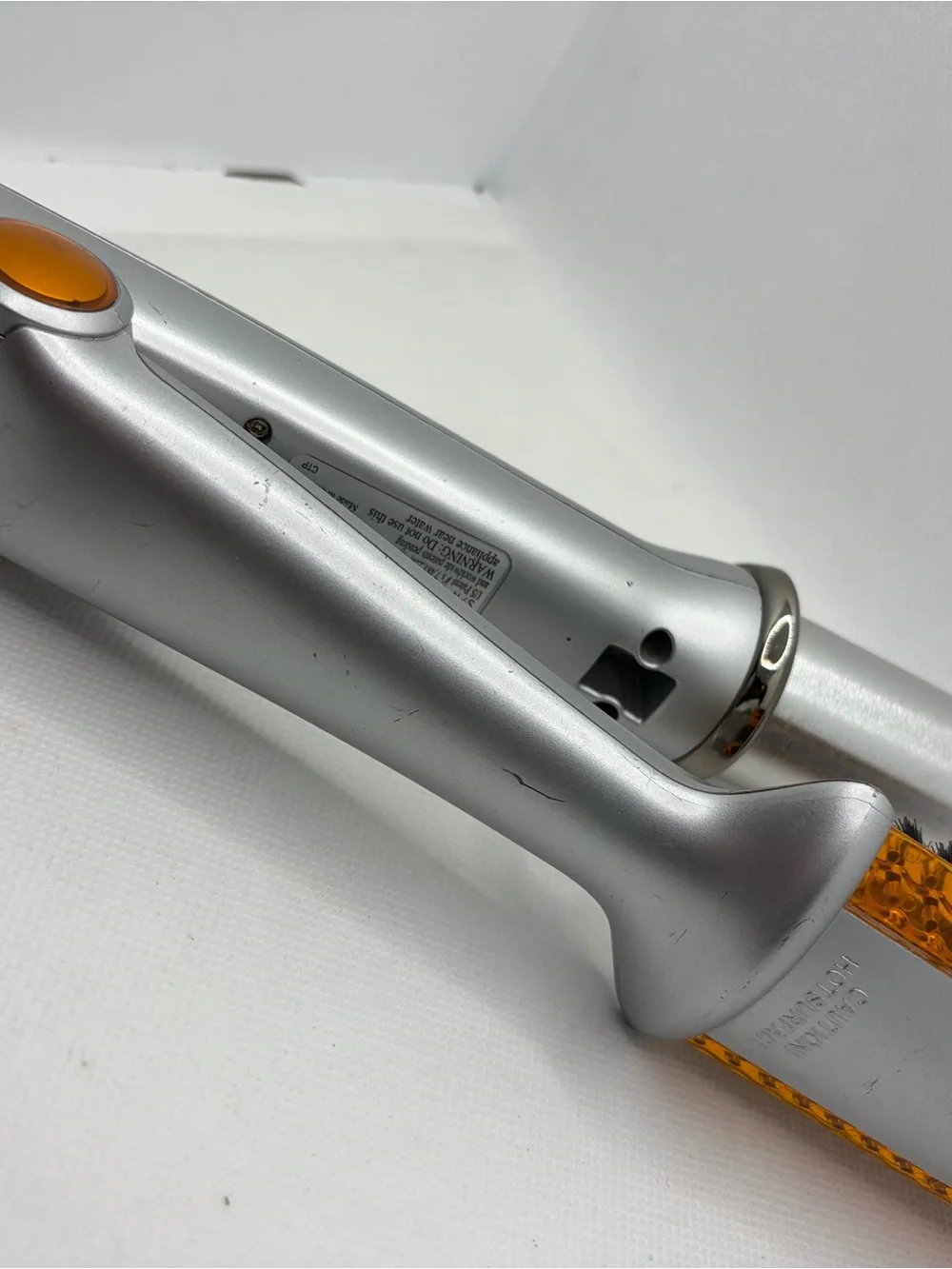 INStyler Silver and Orange Rotating Styling Iron for Women